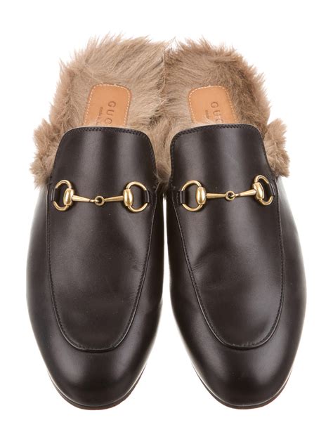 gucci fur lined mules